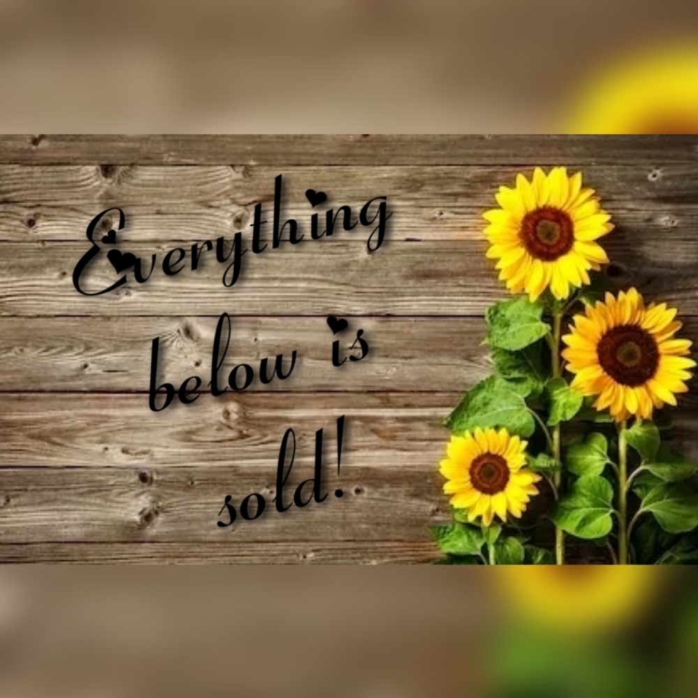 Sold Items! 🌻
